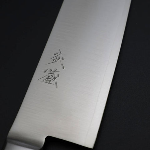 Santoku VG-1 Polished Black Western Handle 180mm (7”)-[Musashi]-[Japanese-Kitchen-Knives]