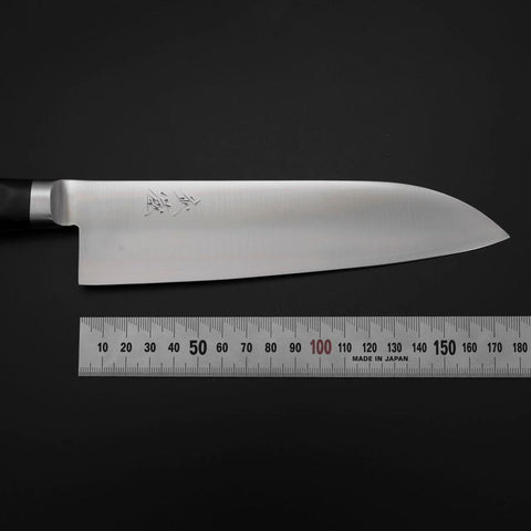 Santoku VG-1 Polished Black Western Handle 180mm (7”)-[Musashi]-[Japanese-Kitchen-Knives]