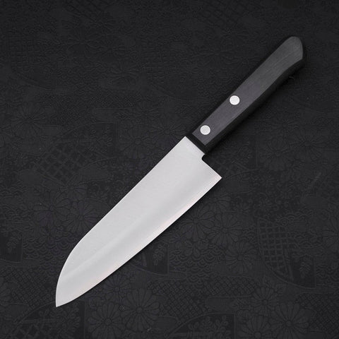 Santoku VG-1 Polished Western Black Handle 140mm (5.5”)-[Musashi]-[Japanese-Kitchen-Knives]
