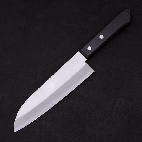 Santoku VG-1 Polished Western Black Handle 165mm (6.5”)-[Musashi]-[Japanese-Kitchen-Knives]