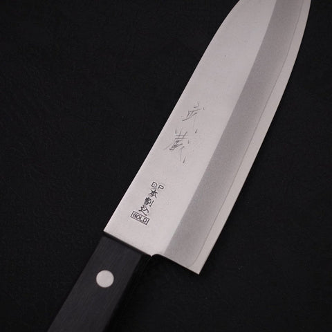 Santoku VG-1 Polished Western Black Handle 165mm (6.5”)-[Musashi]-[Japanese-Kitchen-Knives]