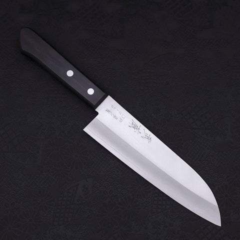 Santoku VG-1 Polished Western Black Handle 165mm (6.5”)-[Musashi]-[Japanese-Kitchen-Knives]