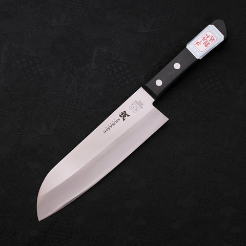 Santoku VG-1 Polished Western Black Handle 165mm Limited (6.5”)-[Musashi]-[Japanese-Kitchen-Knives]