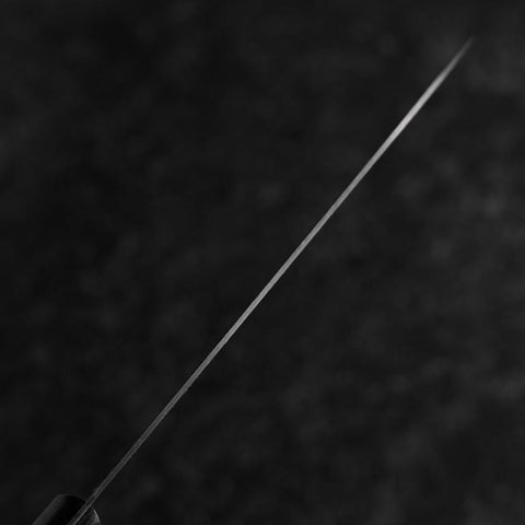 Santoku VG-1 Polished Western Black Handle 165mm（Tsuba-nashi)-[Musashi]-[Japanese-Kitchen-Knives]