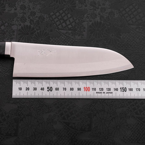 Santoku VG-1 Polished Western Black Handle 170mm (6.7”)-[Musashi]-[Japanese-Kitchen-Knives]