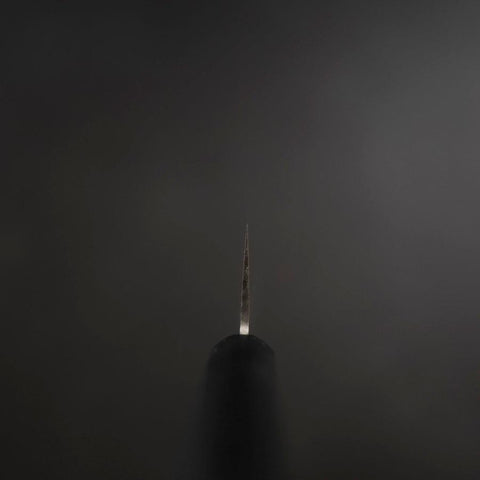 Santoku VG-1 Polished Western Black Handle 170mm (Tsuba-nashi)-[Musashi]-[Japanese-Kitchen-Knives]