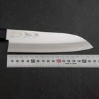 Santoku VG-1 Polished Western Black Handle 170mm (Tsuba-nashi)-[Musashi]-[Japanese-Kitchen-Knives]