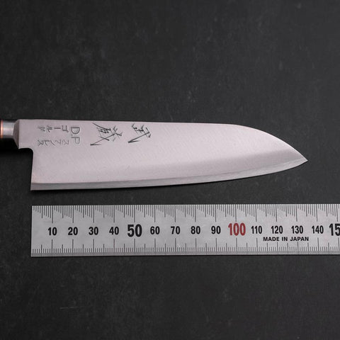 Santoku VG-1 Polished Western Copper Inlay Handle 135mm (5.3”)-[Musashi]-[Japanese-Kitchen-Knives]