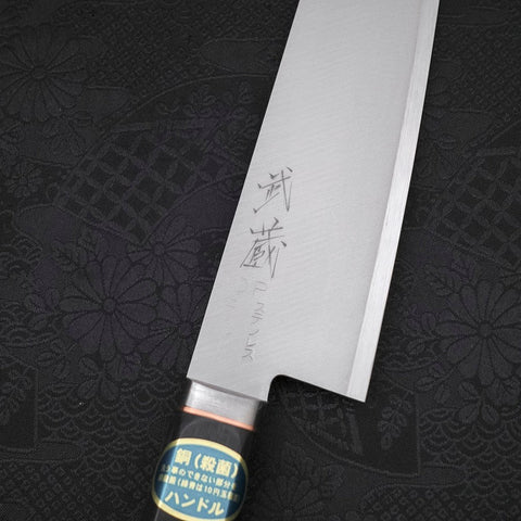 Santoku VG-1 Polished Western Copper Inlay Handle 165mm (6.5”)-[Musashi]-[Japanese-Kitchen-Knives]