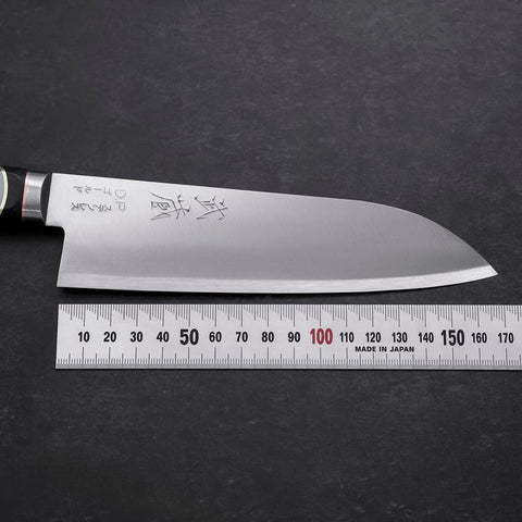 Santoku VG-1 Polished Western Copper Inlay Handle 165mm (6.5”)-[Musashi]-[Japanese-Kitchen-Knives]