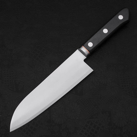 Santoku VG-1 Polished Western Copper Inlay Handle 165mm-[Musashi]-[Japanese-Kitchen-Knives]