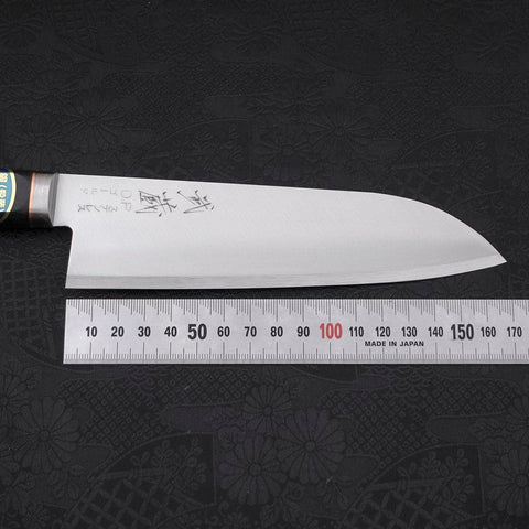 Santoku VG-1 Polished Western Copper Inlay Handle 165mm-[Musashi]-[Japanese-Kitchen-Knives]