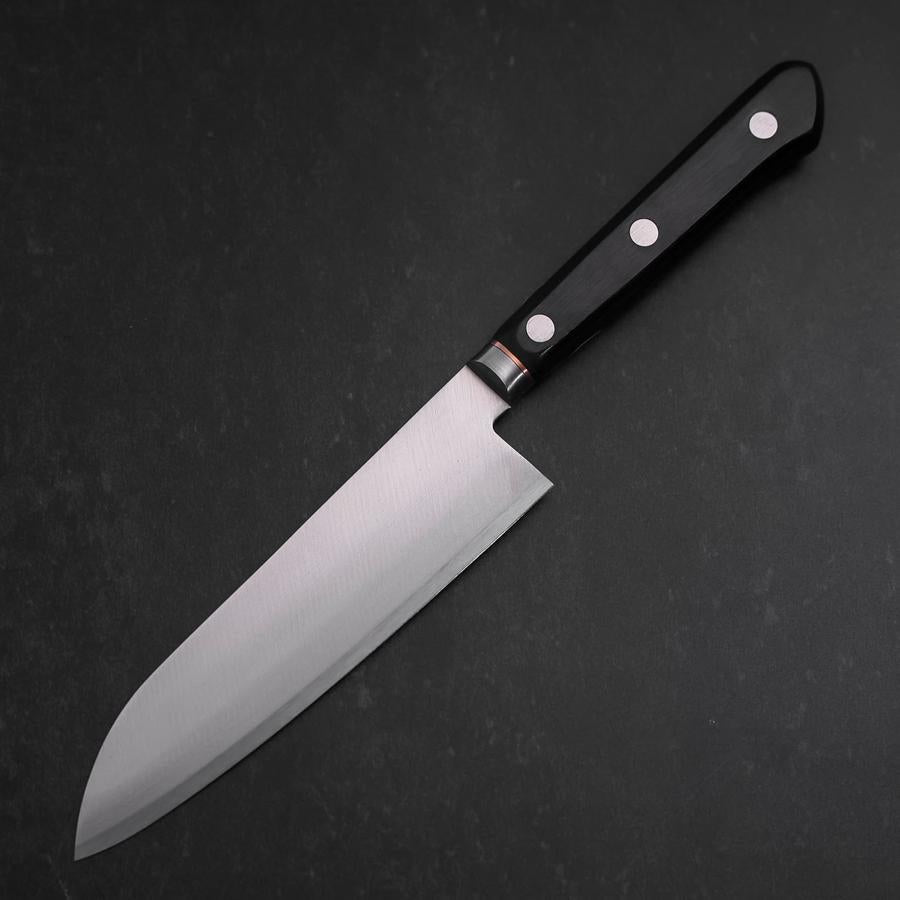 Santoku VG-1 Polished Western Orange Inlay Handle 135mm-[Musashi]-[Japanese-Kitchen-Knives]