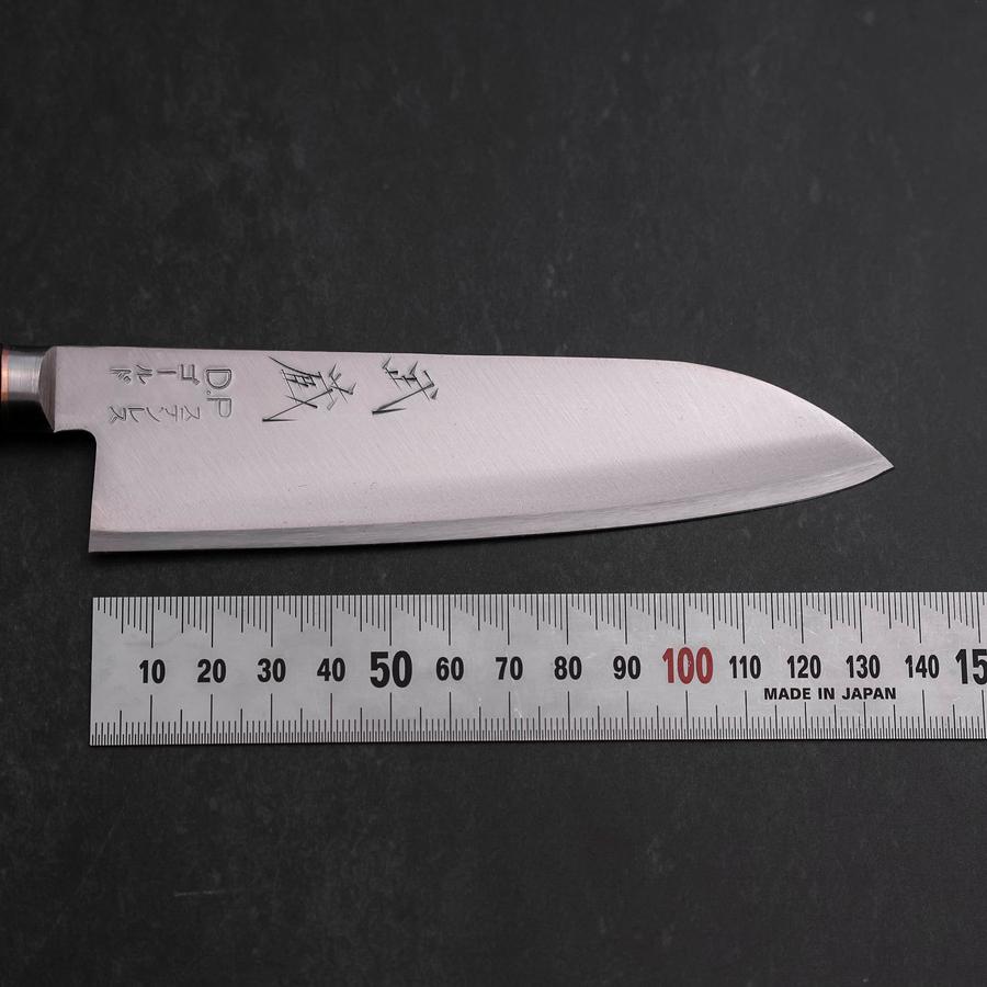 Santoku VG-1 Polished Western Orange Inlay Handle 135mm-[Musashi]-[Japanese-Kitchen-Knives]