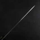 Santoku VG-1 Tsuchime Western Brown Mahogany Handle 130mm (Tsuba Nashi) (5.1”)-[Musashi]-[Japanese-Kitchen-Knives]