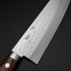 Santoku VG-1 Tsuchime Western Mahogany Handle 170mm (6.7”)-[Musashi]-[Japanese-Kitchen-Knives]