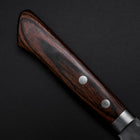 Santoku VG-1 Tsuchime Western Mahogany Handle 170mm (6.7”)-[Musashi]-[Japanese-Kitchen-Knives]