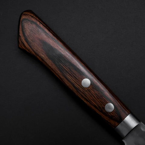 Santoku VG-1 Tsuchime Western Mahogany Handle 170mm (6.7”)-[Musashi]-[Japanese-Kitchen-Knives]