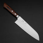 Santoku VG-1 Tsuchime Western Mahogany Handle 170mm (6.7”)-[Musashi]-[Japanese-Kitchen-Knives]