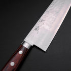 Santoku VG-1 Tsuchime Western Mahogany Handle 180mm (7”)-[Musashi]-[Japanese-Kitchen-Knives]