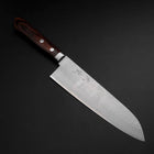 Santoku VG-1 Tsuchime Western Mahogany Handle 180mm (7”)-[Musashi]-[Japanese-Kitchen-Knives]