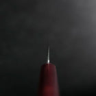 Santoku VG-1 Tsuchime Western Red Mahogany Handle 130mm (Tsuba Nashi) (5.1”)-[Musashi]-[Japanese-Kitchen-Knives]