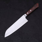 Santoku VG-1 Tsuchime Western Tsuba Mahogany Handle 165mm (6.5”)-[Musashi]-[Japanese-Kitchen-Knives]
