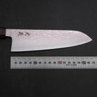 Santoku VG-10 Damascus Ashwood Handle 165mm (6.5”)-[Musashi]-[Japanese-Kitchen-Knives]