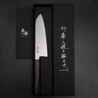 Santoku VG-10 Damascus Ashwood Handle 165mm (6.5”)-[Musashi]-[Japanese-Kitchen-Knives]