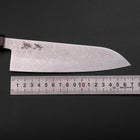 Santoku VG-10 Damascus Ashwood Handle 170mm-[Musashi]-[Japanese-Kitchen-Knives]