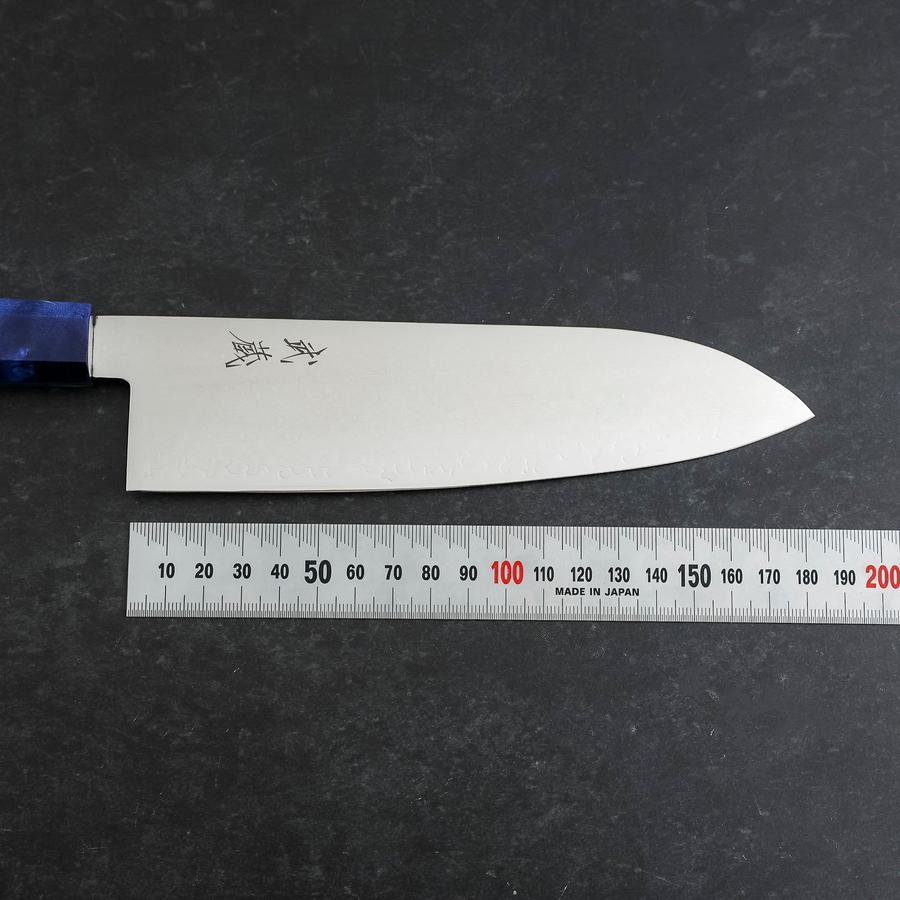 三徳 VG-10 ダマスカス ブルーバーチ柄 180mm – MUSASHI