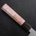 Santoku VG-10 Damascus Buffalo Light Pink Maple Handle 180mm (7”)-[Musashi]-[Japanese-Kitchen-Knives]