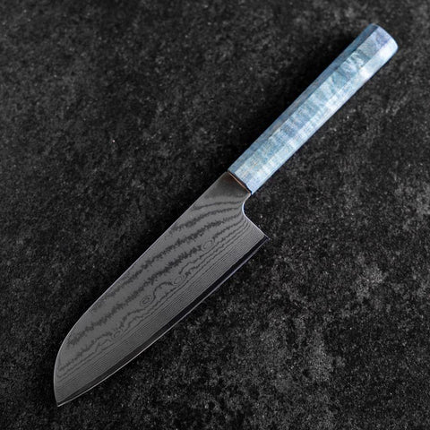 Santoku VG-10 Damascus Coral Shore Handle 165mm (6.5”)-[Musashi]-[Japanese-Kitchen-Knives]