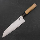 Santoku VG-10 Damascus Double Buffalo Capped Magnolia Handle 180mm (7”)-[Musashi]-[Japanese-Kitchen-Knives]