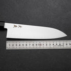 Santoku VG-10 Damascus Ebony Handle 180mm (7”)-[Musashi]-[Japanese-Kitchen-Knives]