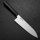 Santoku VG-10 Damascus Ebony Handle 180mm (7”)-[Musashi]-[Japanese-Kitchen-Knives]