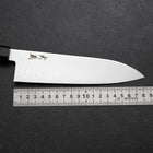 Santoku VG-10 Damascus Ebony Handle 180mm-[Musashi]-[Japanese-Kitchen-Knives]