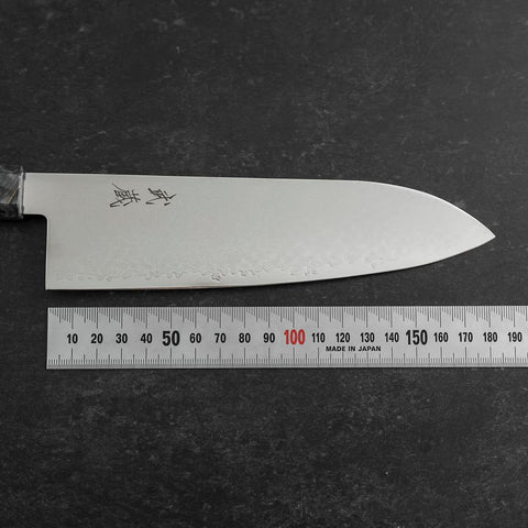 Santoku VG-10 Damascus Gray Birch Handle 180mm (7”)-[Musashi]-[Japanese-Kitchen-Knives]