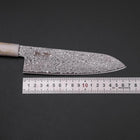 Santoku VG-10 Damascus Ocean White Black Gold Handle 165mm (6.5”)-[Musashi]-[Japanese-Kitchen-Knives]