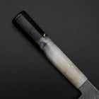 Santoku VG-10 Damascus Ocean White Black Gold Handle 165mm-[Musashi]-[Japanese-Kitchen-Knives]