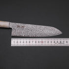 Santoku VG-10 Damascus Ocean White Black Gold Handle 165mm-[Musashi]-[Japanese-Kitchen-Knives]