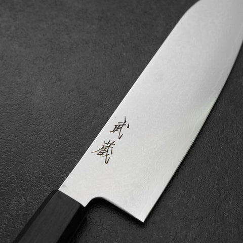 Santoku VG-10 Damascus Pakka Handle 170mm (6.7”)-[Musashi]-[Japanese-Kitchen-Knives]