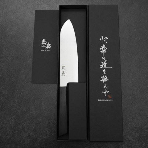 Santoku VG-10 Damascus Pakka Handle 170mm-[Musashi]-[Japanese-Kitchen-Knives]
