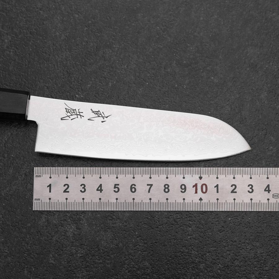 Santoku VG-10 Damascus Shitan Handle 130mm-[Musashi]-[Japanese-Kitchen-Knives]