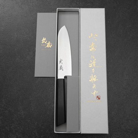 Santoku VG-10 Damascus Shitan Handle 130mm-[Musashi]-[Japanese-Kitchen-Knives]
