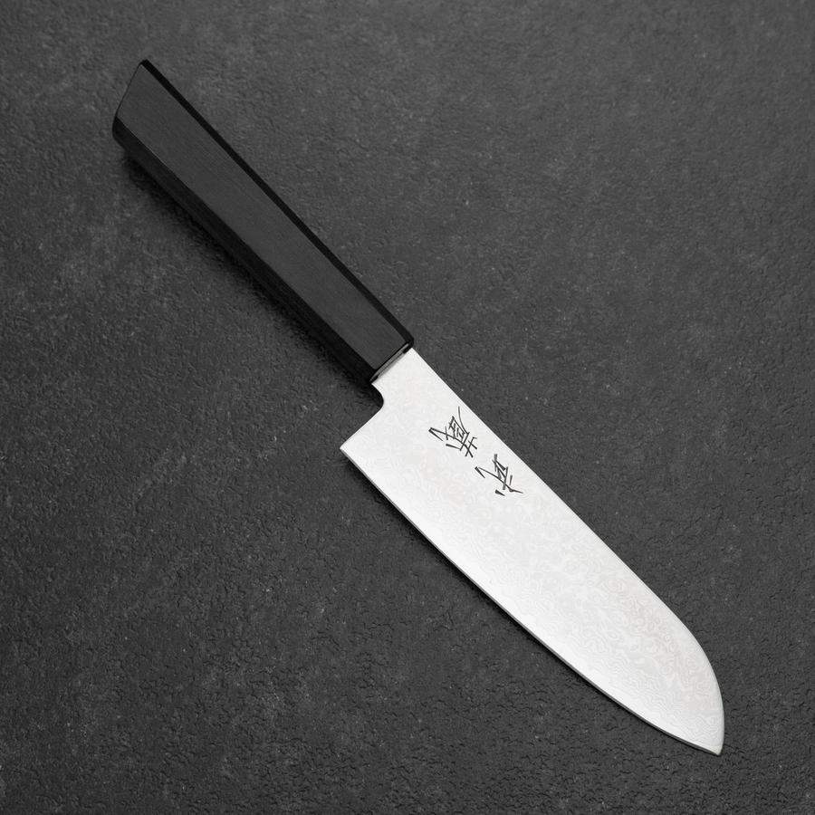 Santoku VG-10 Damascus Shitan Handle 130mm-[Musashi]-[Japanese-Kitchen-Knives]