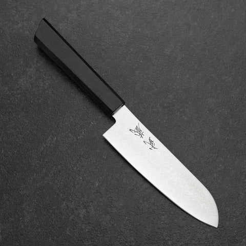 Santoku VG-10 Damascus Shitan Handle 130mm-[Musashi]-[Japanese-Kitchen-Knives]