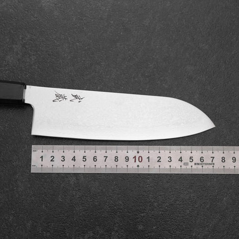 Santoku VG-10 Damascus Shitan Handle 170mm-[Musashi]-[Japanese-Kitchen-Knives]