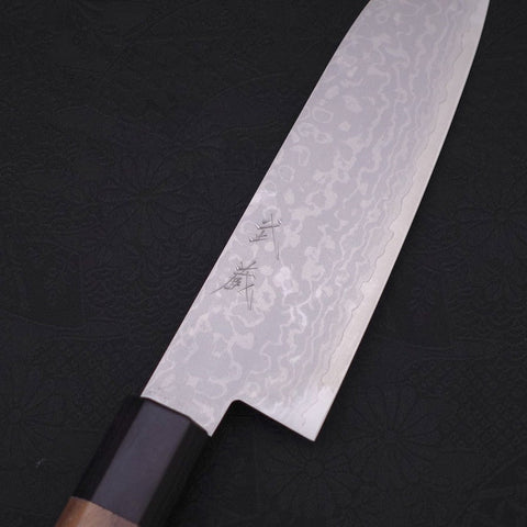Santoku VG-10 Damascus Walnut Handle 165mm (6.5”)-[Musashi]-[Japanese-Kitchen-Knives]