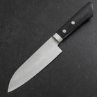 Santoku VG-10 Damascus Western Black Handle 135mm (5.3”)-[Musashi]-[Japanese-Kitchen-Knives]